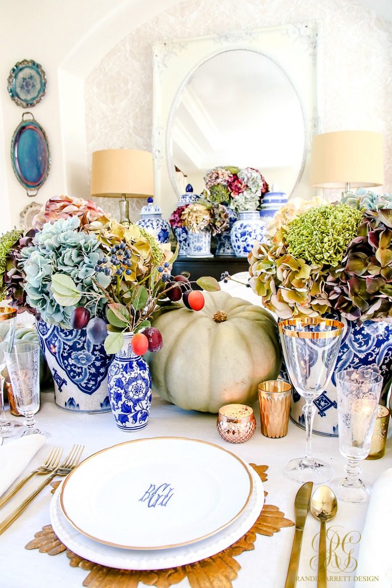 Elegant Heirloom Thanksgiving Table Scape Randi Garrett Design