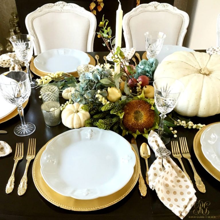 10 Gorgeous Thanksgiving Table Scape Ideas - Randi Garrett Design