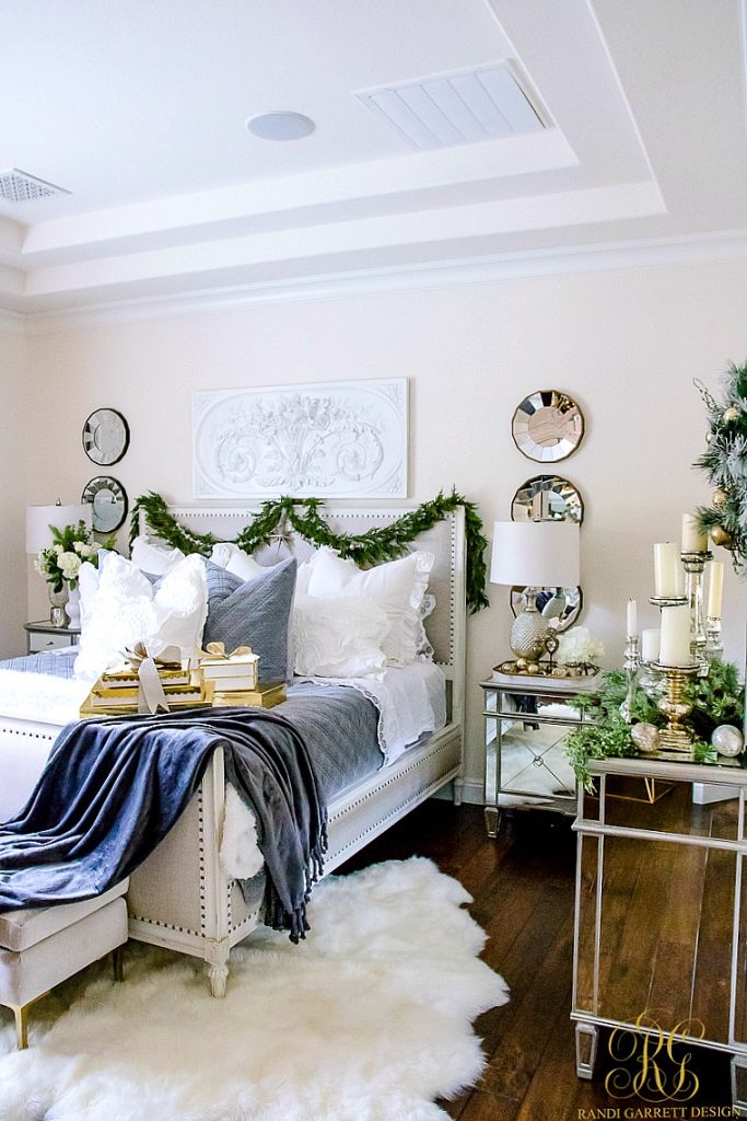 Simply Christmas Home Tour - Winter Wonderland Bedroom - Randi Garrett Design