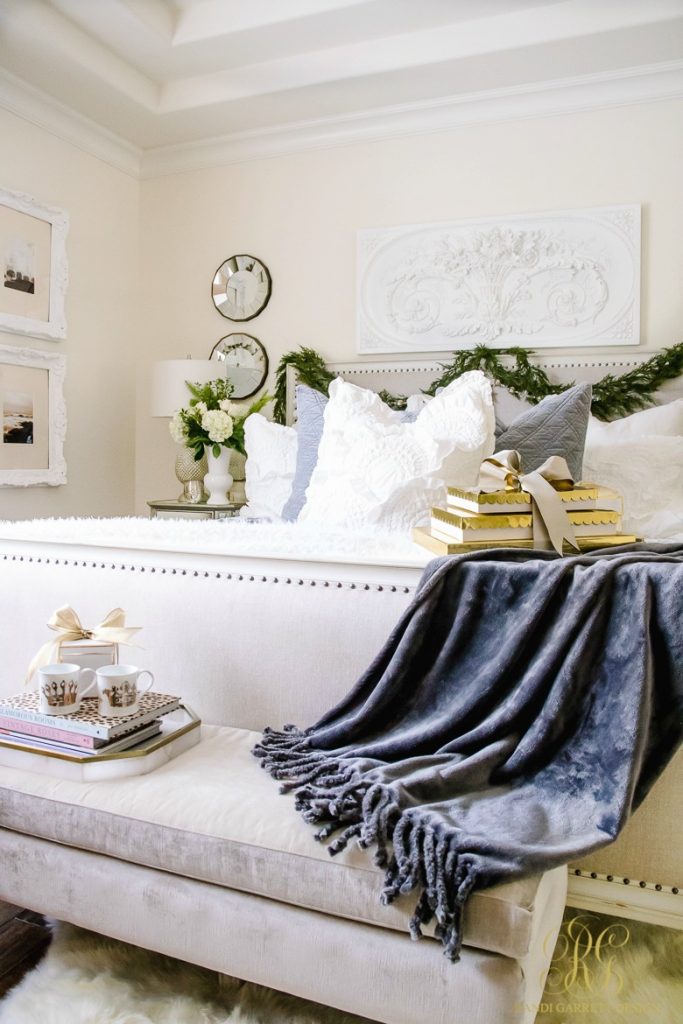 Simply Christmas Home Tour - Winter Wonderland Bedroom - Randi Garrett ...