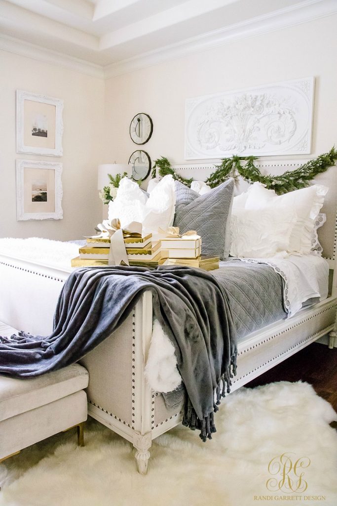 Simply Christmas Home Tour - Winter Wonderland Bedroom - Randi Garrett Design