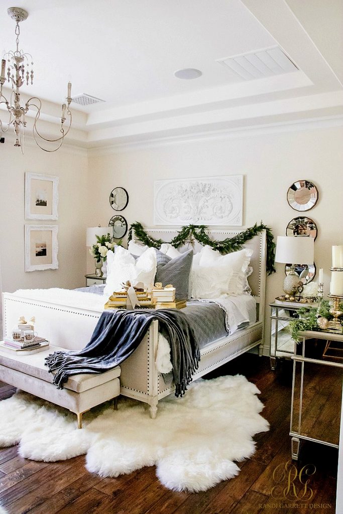 Simply Christmas Home Tour - Winter Wonderland Bedroom - Randi Garrett Design