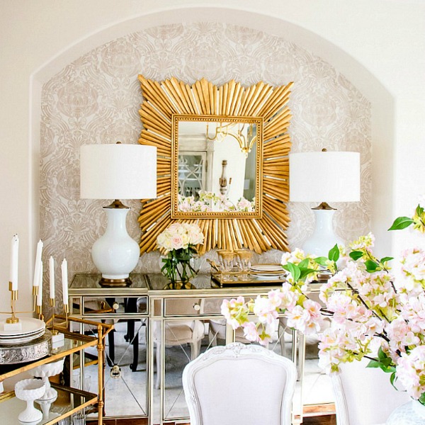 Glam Transitional Dining Room Reveal Randi Garrett Design