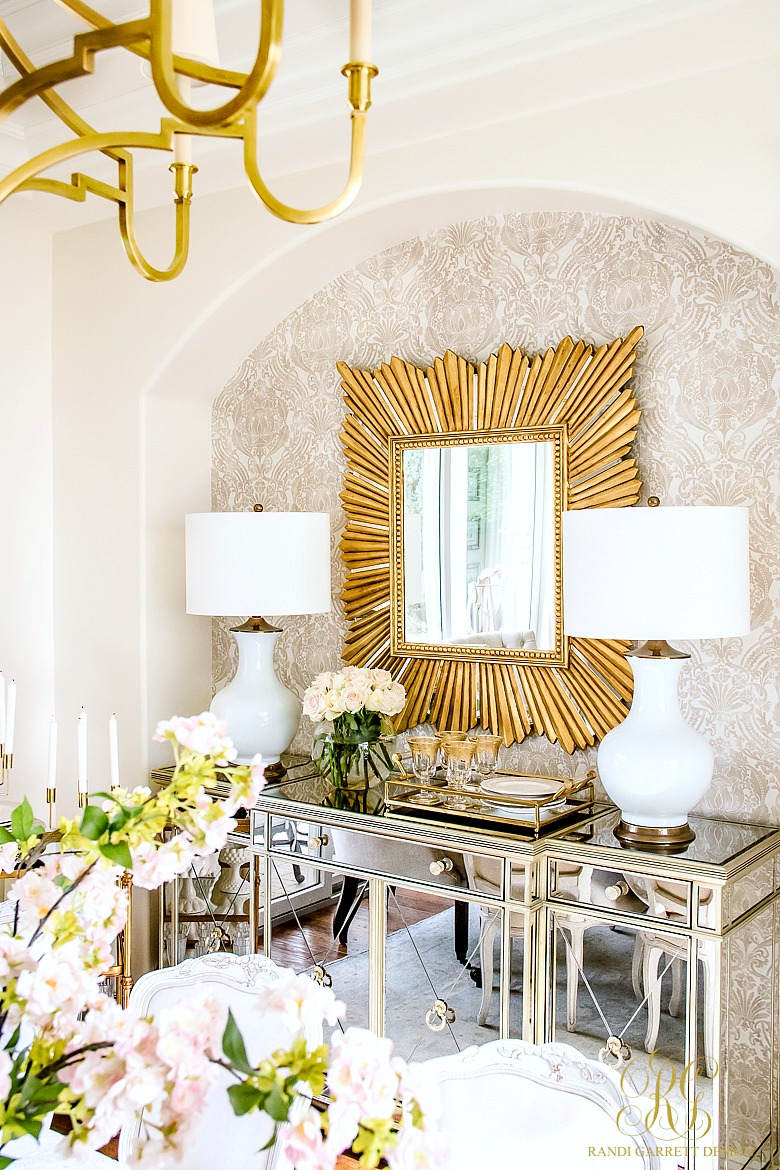 Glam Transitional Dining Room Reveal