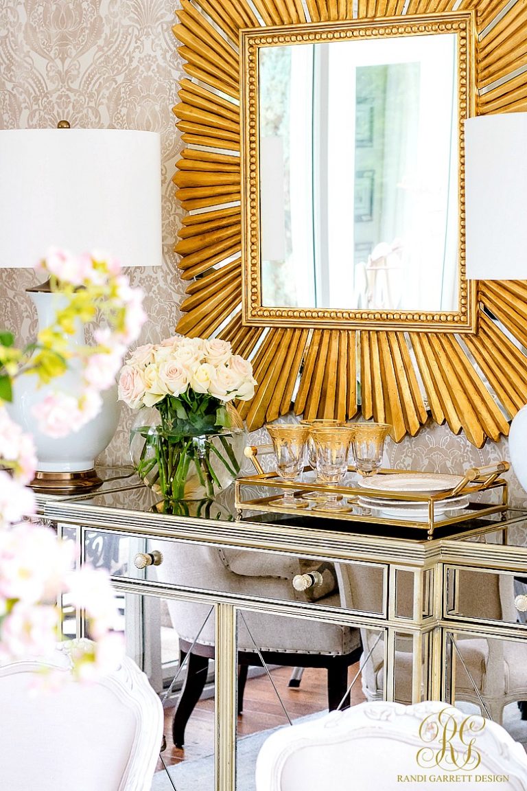 Glam Transitional Dining Room Reveal Randi Garrett Design