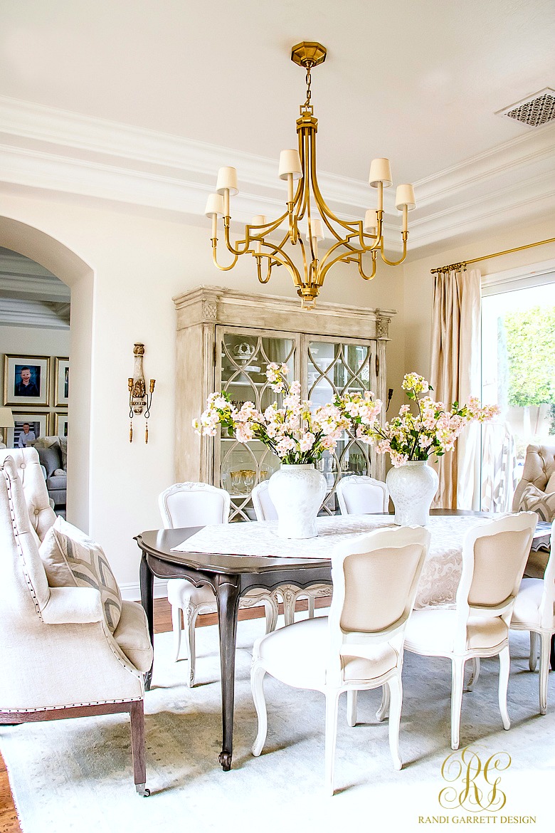 Glam Transitional Dining  Room Reveal Randi Garrett Design