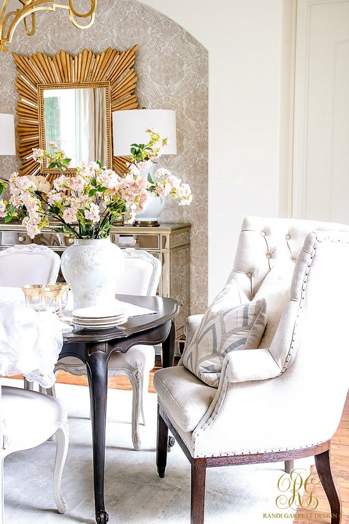 Glam Transitional Dining Room Reveal - Randi Garrett Design