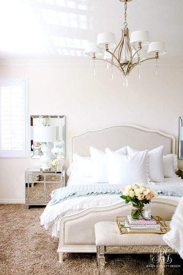 Elegant Master Bedroom Makeover - Dark to Light - Randi Garrett Design