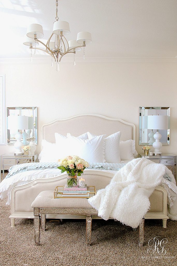 Elegant Master Bedroom Makeover - Dark to Light - Randi Garrett Design