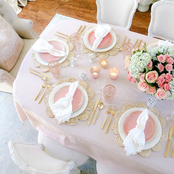 Blush Table for Easter or Spring