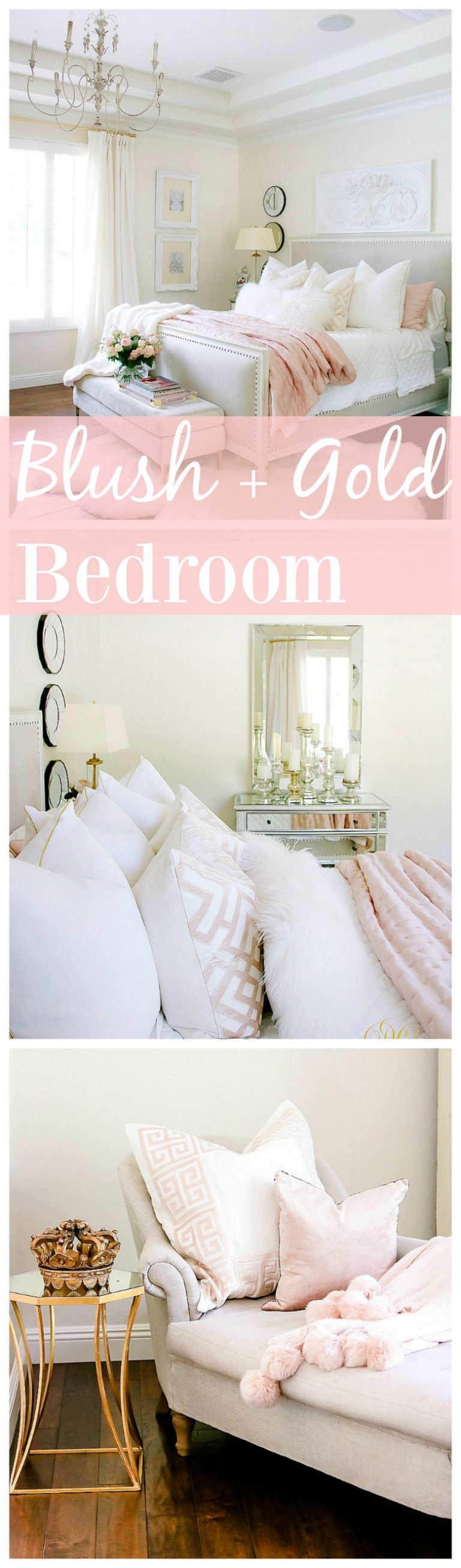 Glam Blush + Gold Spring Bedroom Randi Garrett Design
