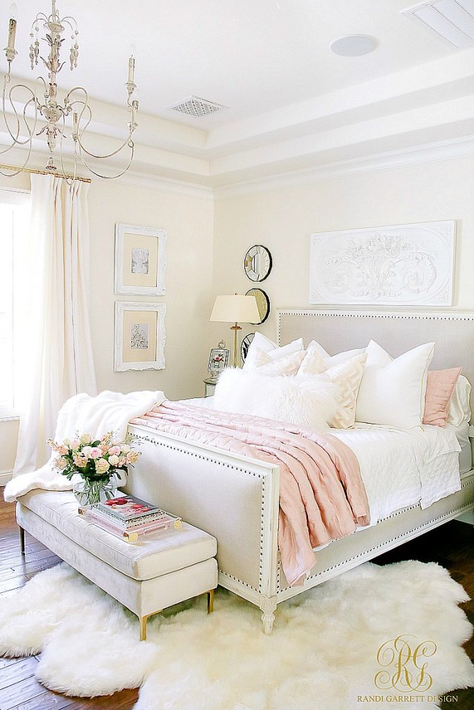 Glam Blush + Gold Spring Bedroom - Randi Garrett Design