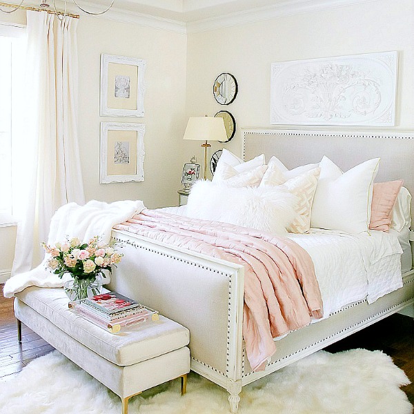 Glam Blush + Gold Spring Bedroom - Randi Garrett Design