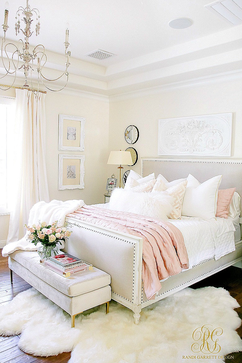 Pink and deals gold bedroom