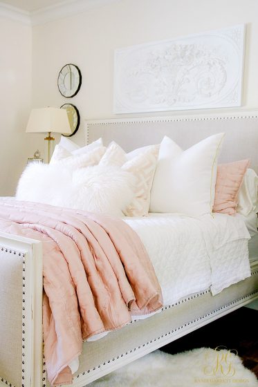 Glam Blush + Gold Spring Bedroom - Randi Garrett Design