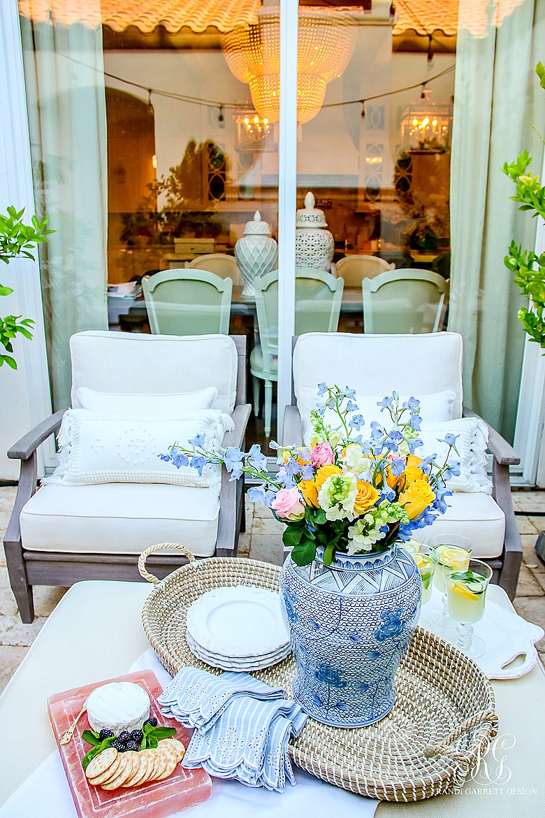 simple recipes for summer entertaining - summer patio tour