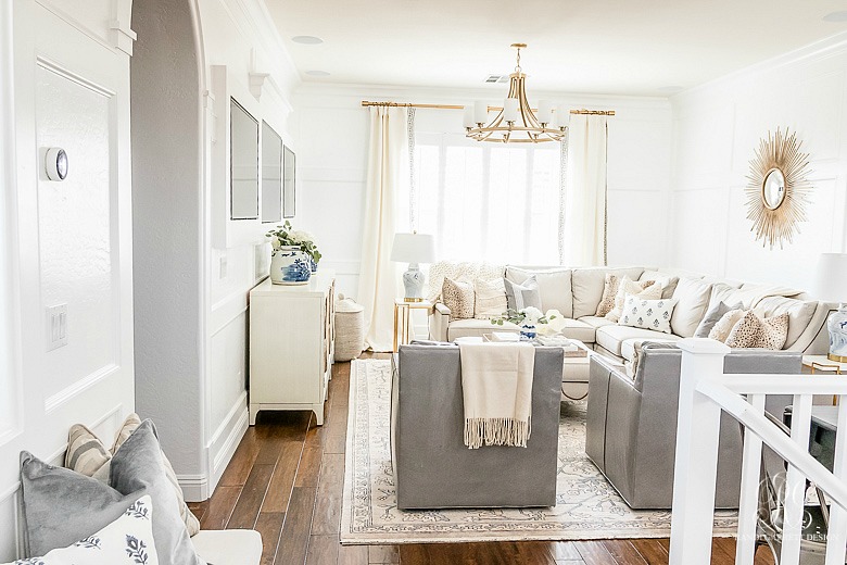 transitional family game room reveal 