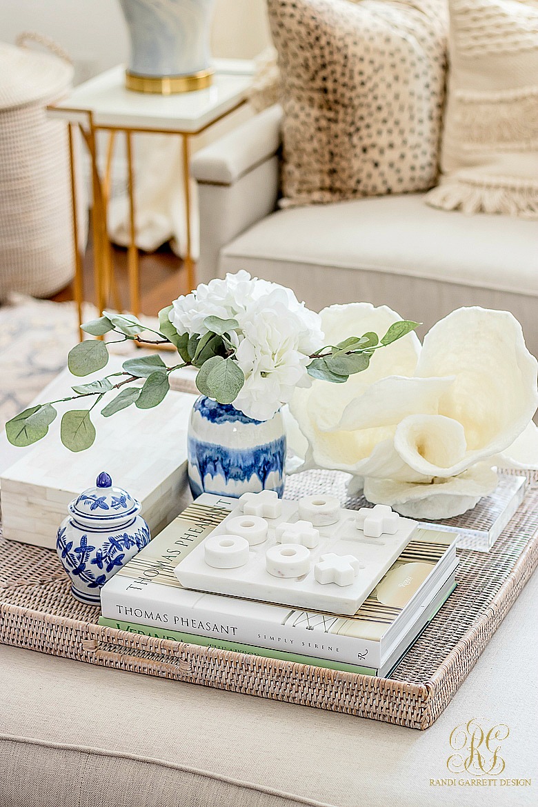 tips to style your coffee table - marble tic tac toe game