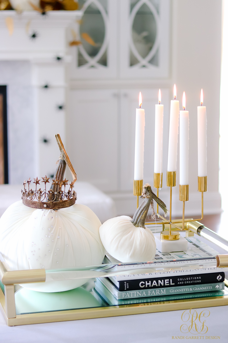 Glam Halloween Decor Ideas that can Transition into Fall Decor