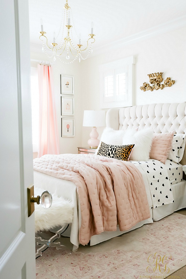 Tips for Cozy Kid's Bedrooms - pink glam tween bedroom