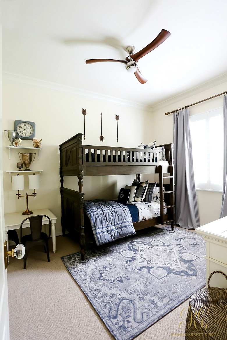 Tips for Cozy Kid's Bedrooms - gray navy boy's bedroom