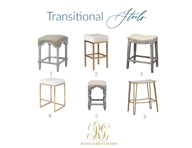 transitional style bar stools