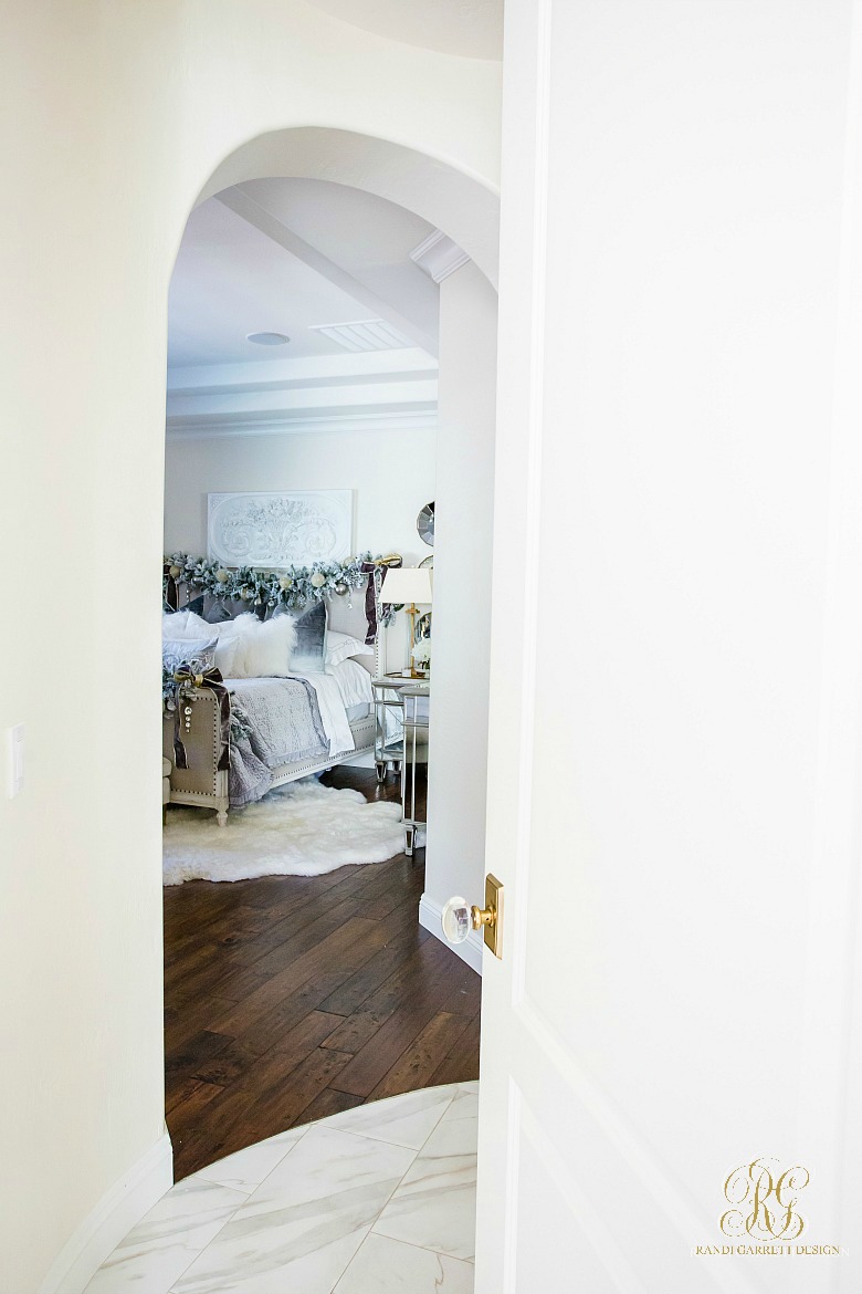 elegant christmas bedroom