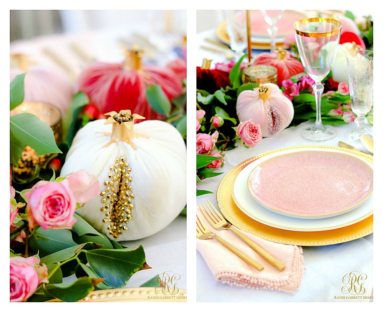 elegant dining room - beautiful thanksgiving table 