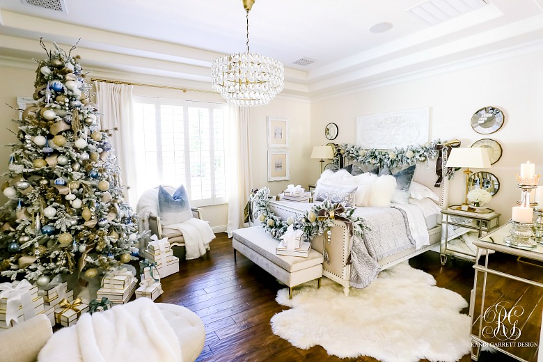 Elegant Christmas Bedroom Randi Garrett Design