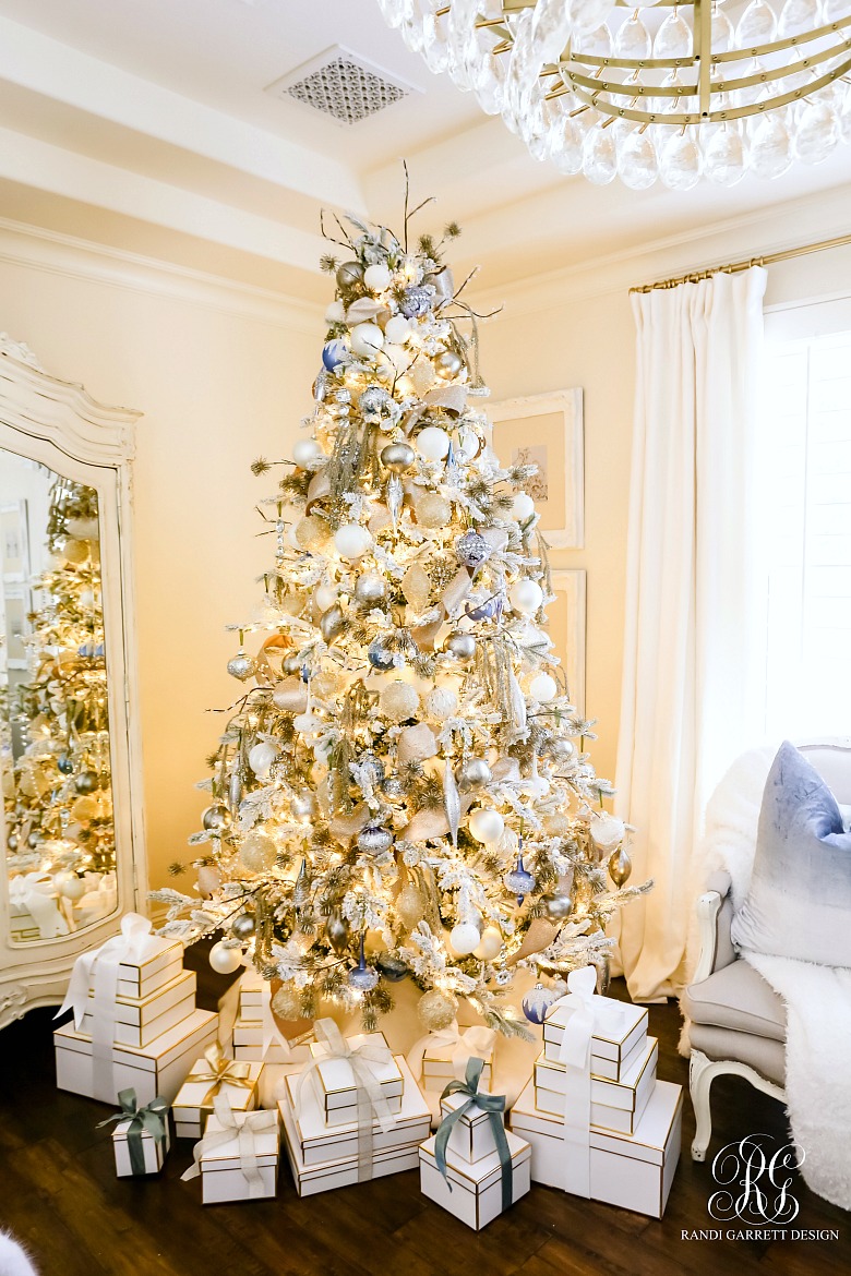 Elegant Christmas Tree - White Flocked Christmas Tree