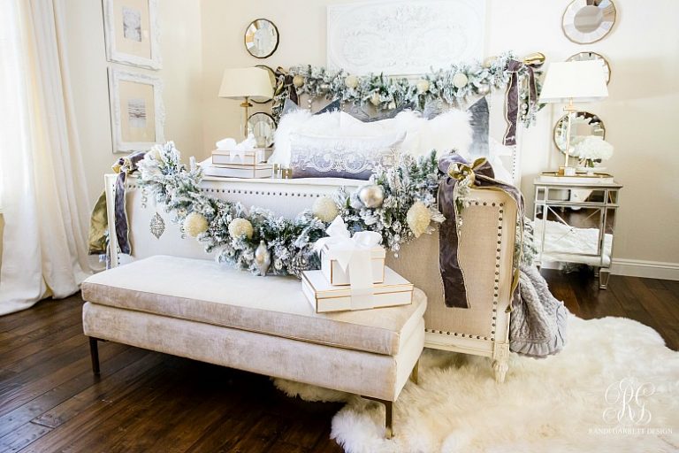 Elegant Christmas Bedroom Randi Garrett Design
