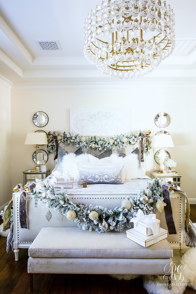 Elegant Christmas bedroom