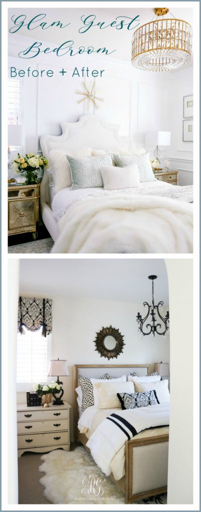 Glam Guest Bedroom Makeover - Randi Garrett Design