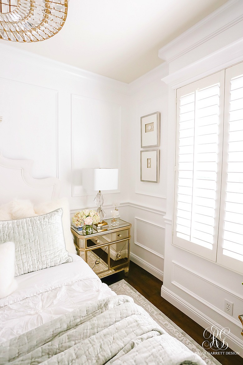 Tips for creating a glam guest bedroom