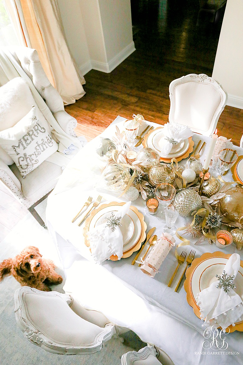Magical Silver and Gold Christmas Table