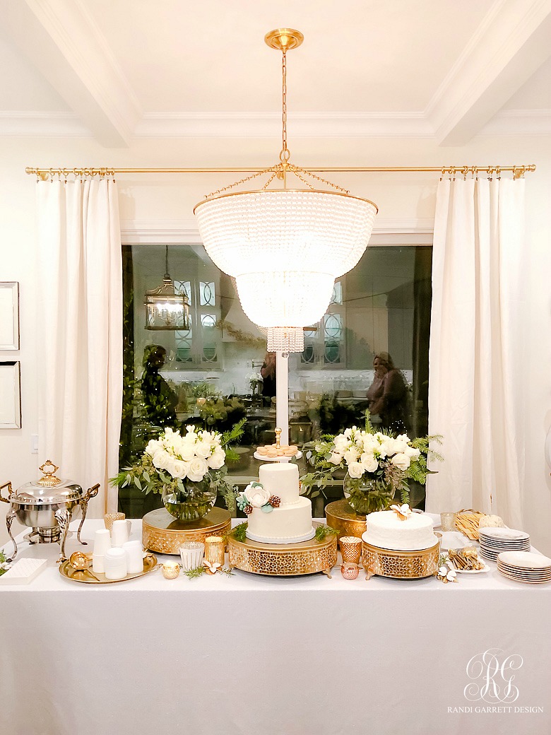 How to Host a Christmas Favorites Party - white and gold Christmas party