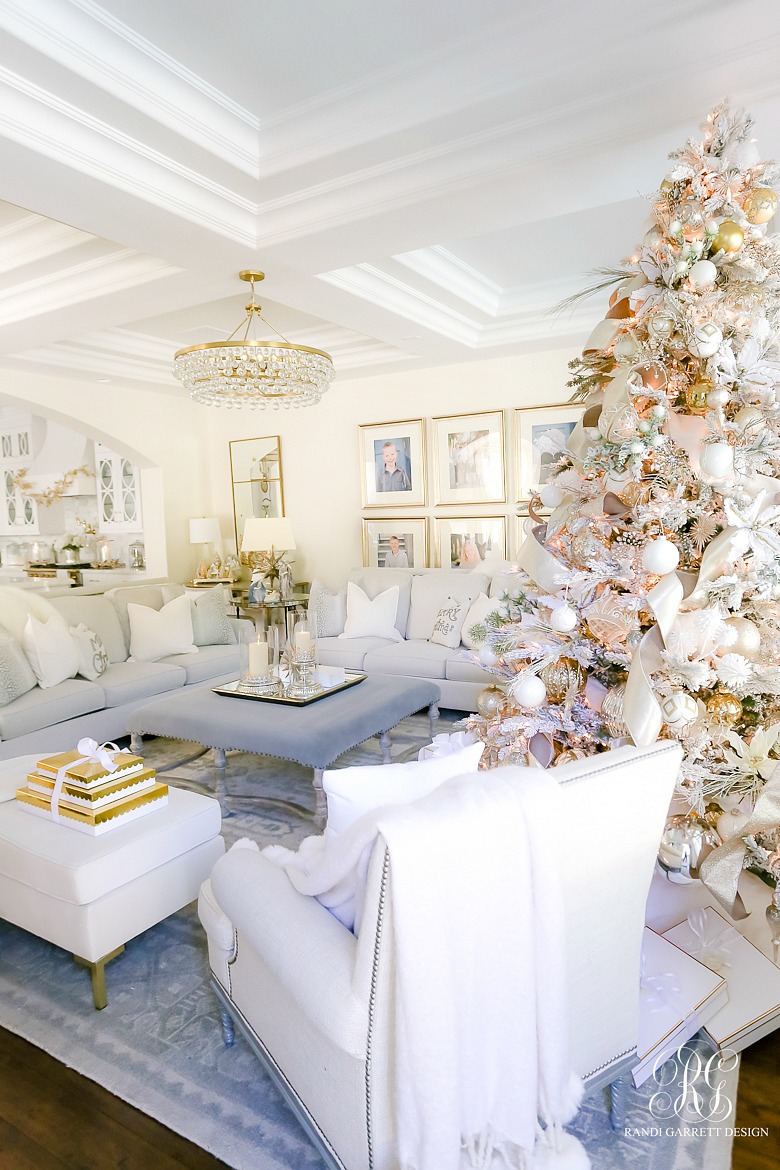 white christmas home tour