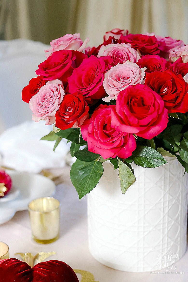 Chic Galentine's Day Table for Valentine's Day - Randi Garrett Design