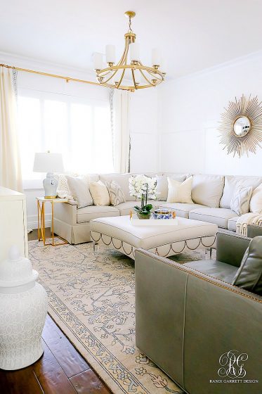 Simple Spring Decor Ideas for your Family Room - Randi Garrett Design