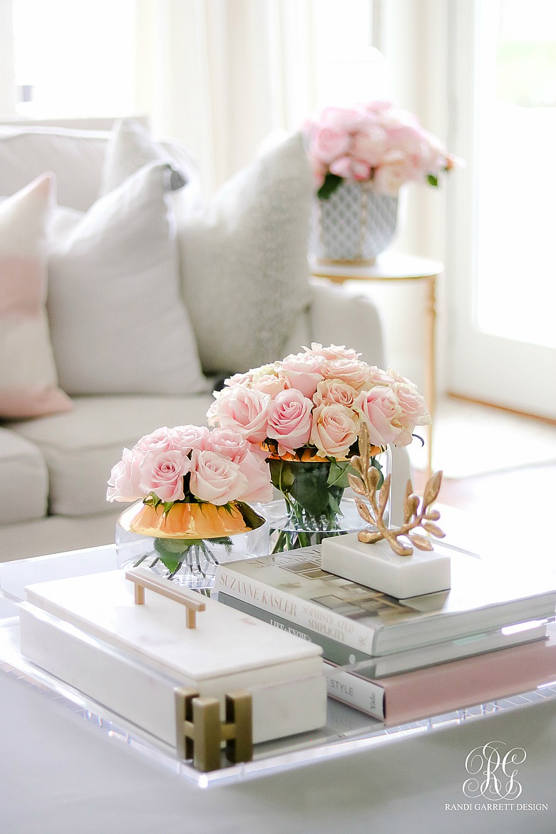 pink roses - glam spring decor accessories