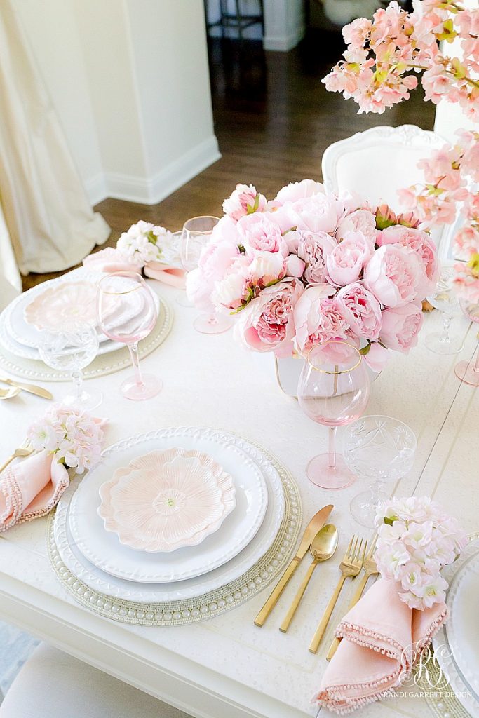 Pink Peony Easter Table - Randi Garrett Design