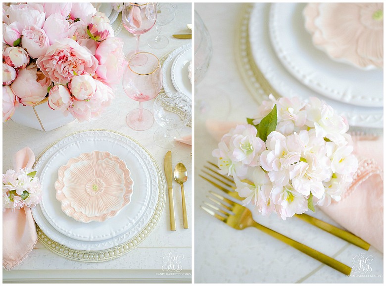 Pink Peony Easter Table