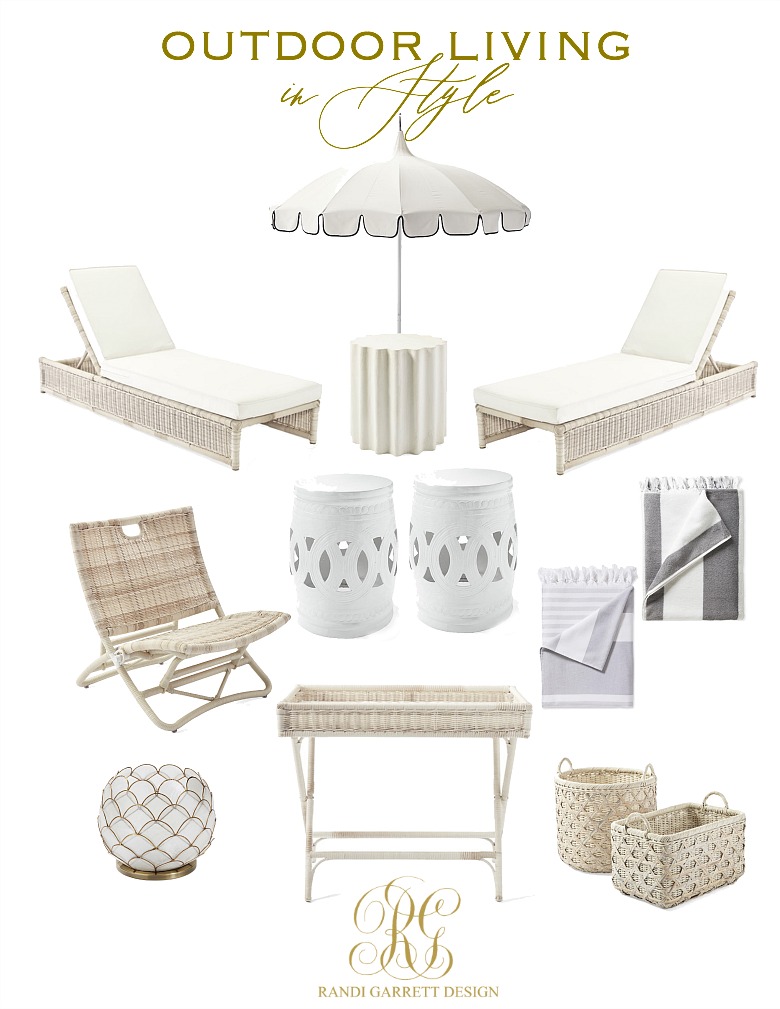 my favorite pieces for outdoor living in style