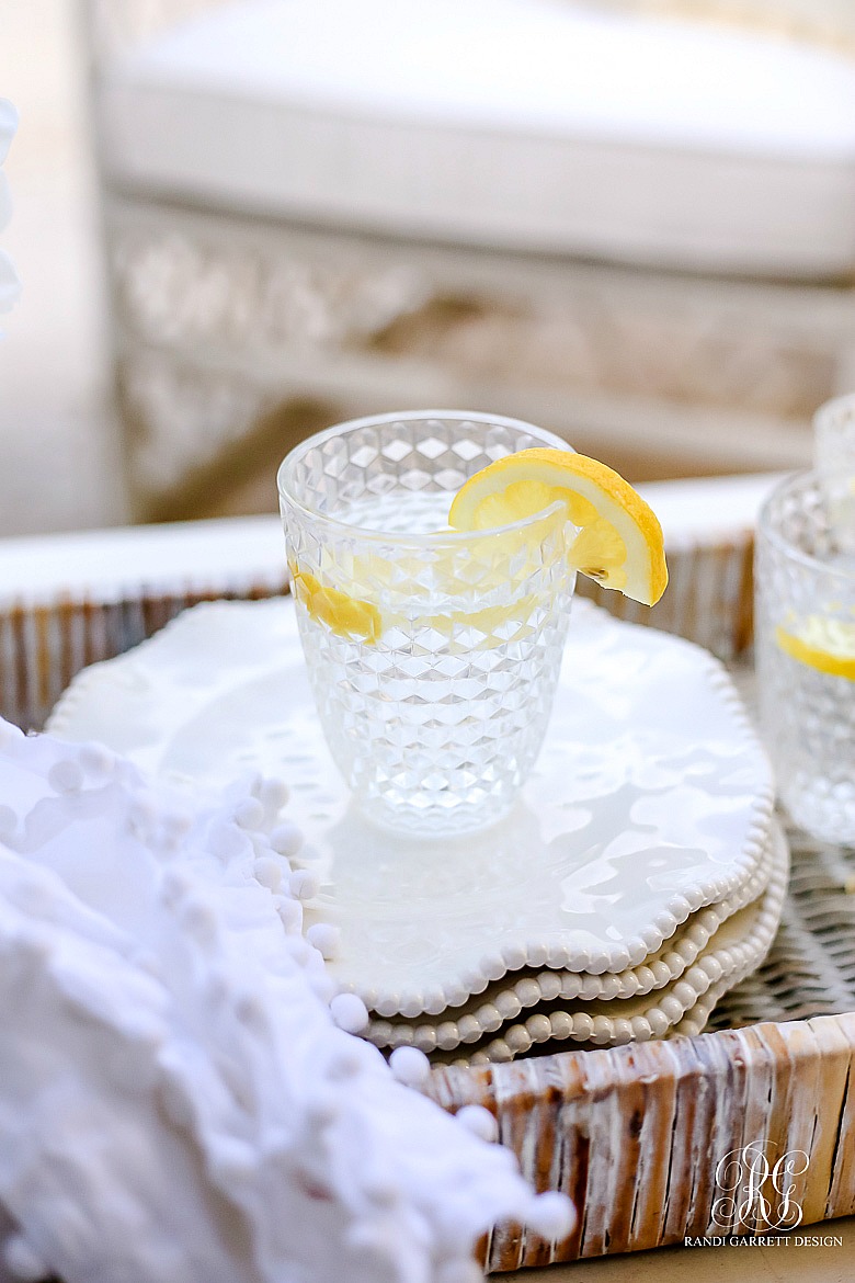 scalloped beaded melamine plates -Must Have Outdoor Pieces for Summer Entertaining