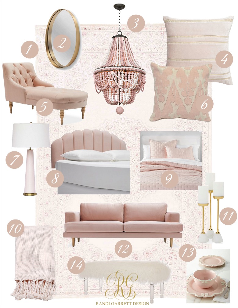 Pink and Gold Decor Favorites