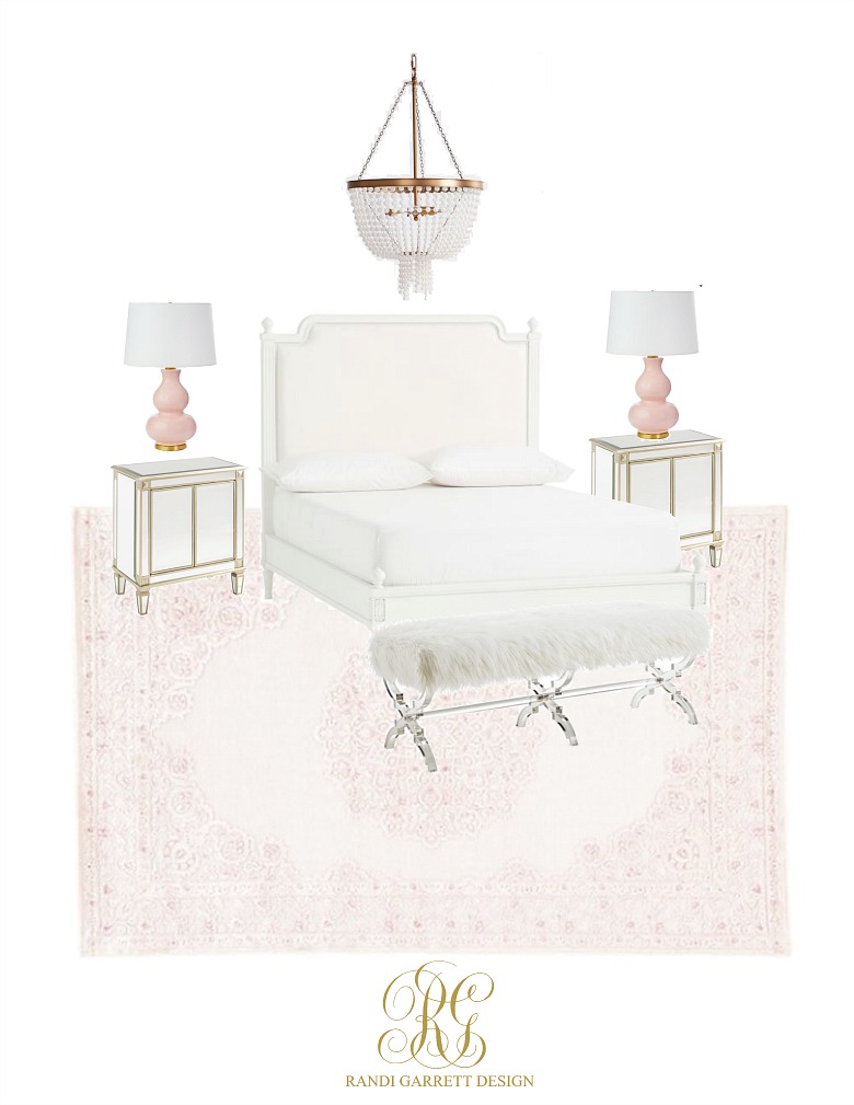 Teen Girly Bedroom Design Plan