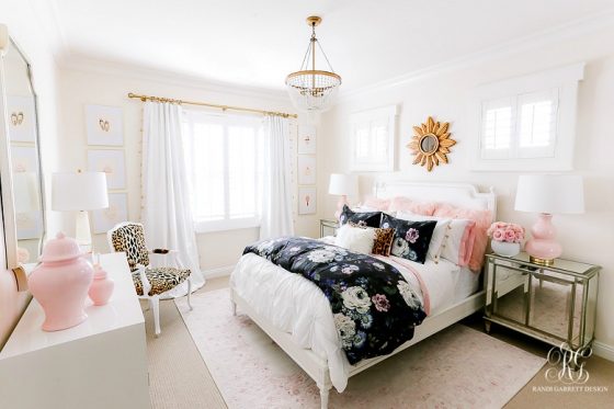 Girly Teen Bedroom Makeover - Randi Garrett Design