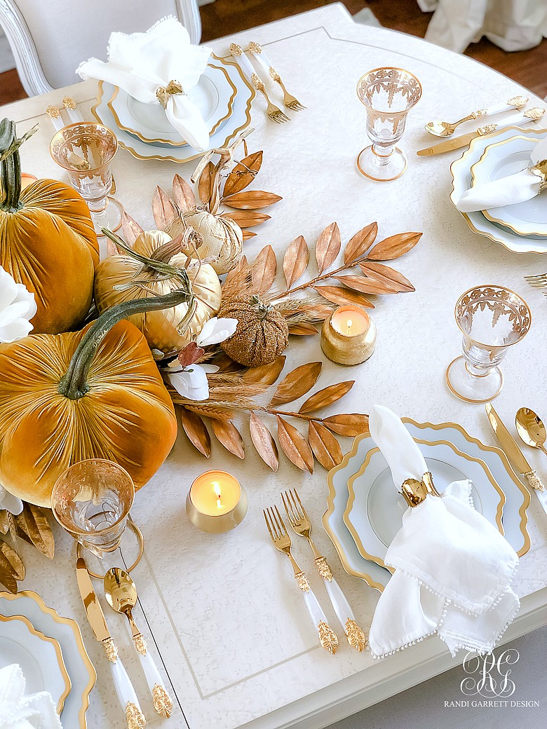 gold fall table