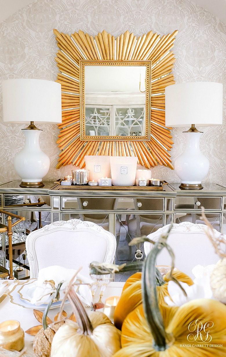 pretty fall dining room