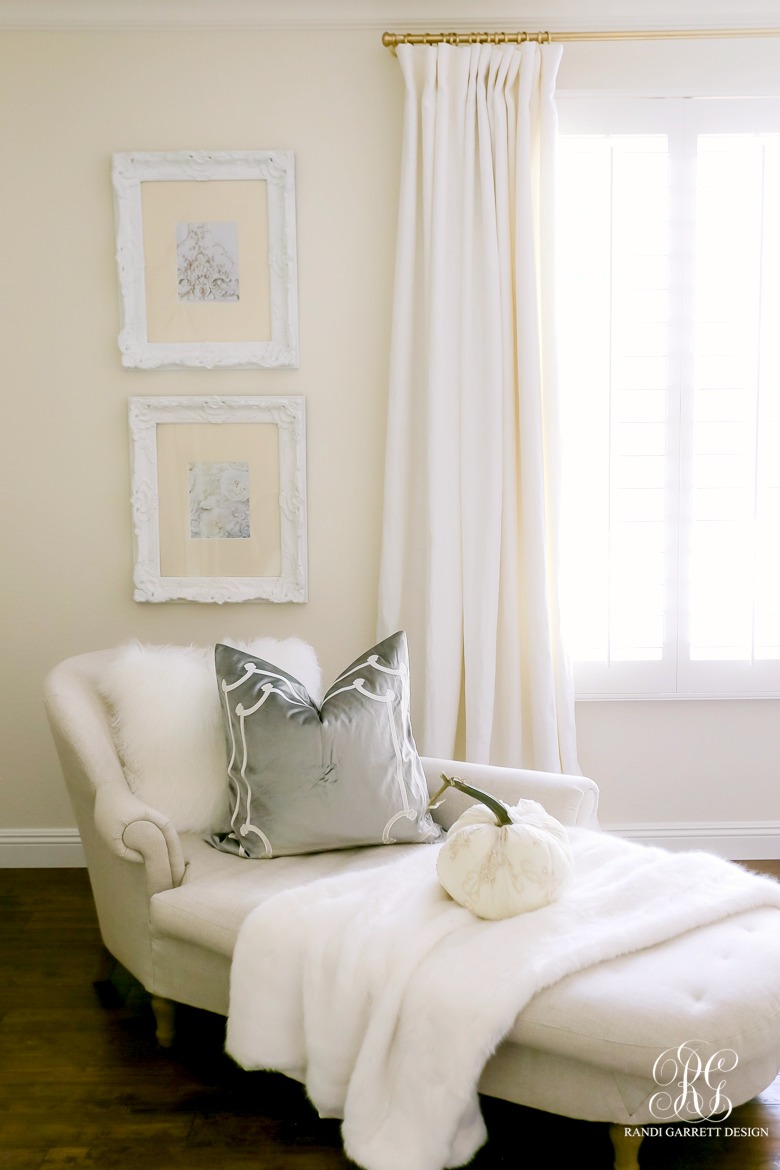 Luxurious Silver and Gold Fall Bedroom